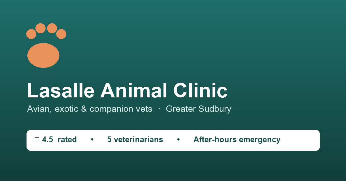 Lasalle Animal Clinic sample website